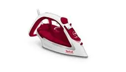 Produktbild: Tefal FV5717 Easygliss Plus Bügeleisen | 2500 Watt | Dauerdampfmenge: 45 g/Min. | Dampfstoß | Wassertank Kapazität: 270 ml | weiß/rot