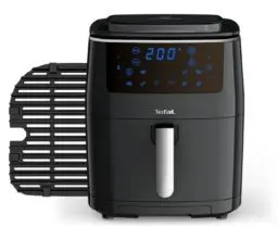 Produktbild: Tefal FW2018 Easy Fry Grill & Steam Heißluftfritteuse | 3-in-1 (Air Fryer, Grill und Dampfgarer) | 7 automatische Programme | 6,5 Liter | energiesparend | gesunde Friteuse ohne Öl | Schwarz | XXL