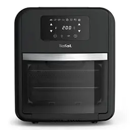 Produktbild: Tefal Easy Fry Oven & Grill 9-in-1 Heißluftfritteuse, 11 L für 6 Portionen, 7 Zubehörteile, 8 Programme, Online-Rezepte, gesunde Fritteuse ohne Öl, schnell & energiesparend, schwarz, FW5018