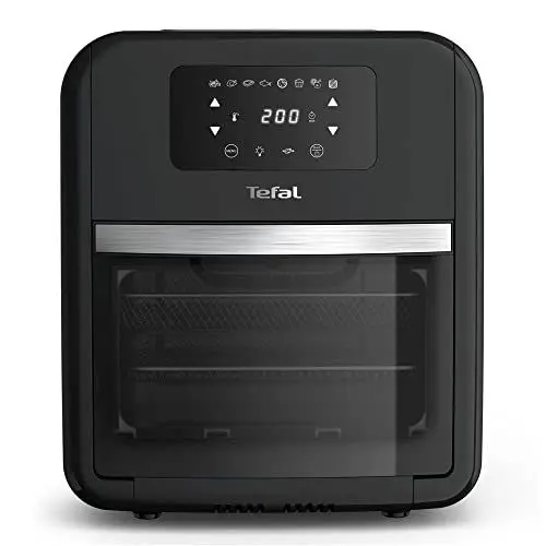 Produktbild: Tefal FW5018 Easy Fry Oven & Grill 9-in-1 Heißluftfritteuse | 11Liter für 6 Portionen | 7 Zubehörteile | 8 Programme | Online-Rezepte | gesunde Friteuse ohne Öl | schnell & energiesparend | schwarz