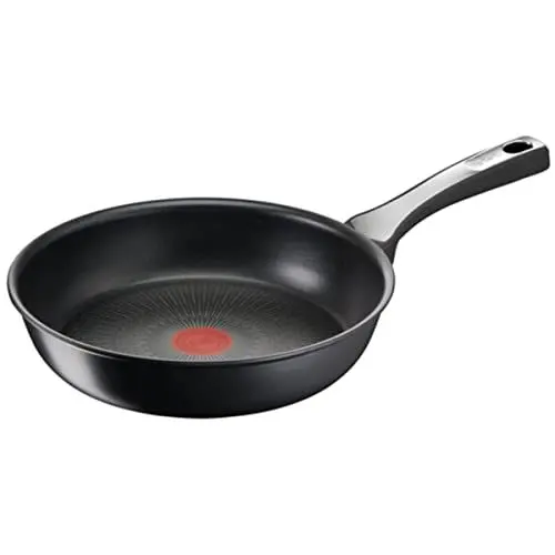 Produktbild: Tefal Unlimited On Bratpfanne 28cm hoher Rand, Pfanne Induktion mit kratzfester Titanium Antihaft-Beschichtung, Thermo-Signal bei idealer Brattemperatur, geeignet für alle Herdarten, G25906