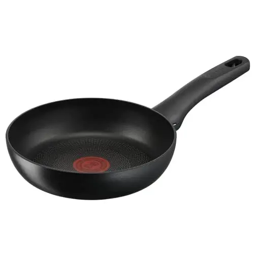 Produktbild: Tefal G28802 Hard Titanium On Bratpfanne 20 cm | Aluminium | unbedenkliche Antihaftversiegelung | Thermo-Signal Temperaturanzeiger | für alle Herdarten geeignet | induktionsgeeignet | Schwarz