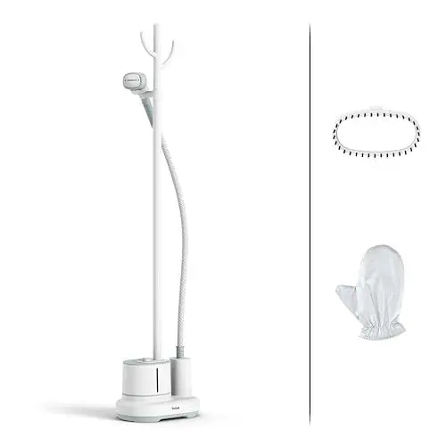 Produktbild: Tefal IT3274 Origin Home Stand-Dampfglätter | 42 g/Min. Dampfleistung | auffrischen und desinfizieren | 3 Dampfstufen | einsatzbereit in 45 Sek. | 1,4 Liter | Weiß/Eukalyptus