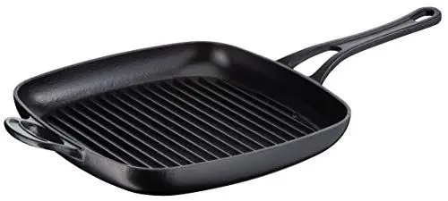 Produktbild: Tefal E21391 Jamie Oliver Guss Grillpfanne Emaille-Beschichtung 25 cm, Eisenguss