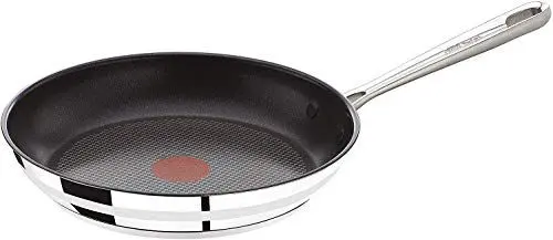 Produktbild: Tefal Jamie Oliver Pfanne, Bratpfanne, 20 cm, alle Herdarten, integrierter Temperaturanzeiger, Antihaft-Versiegelung, Edelstahl