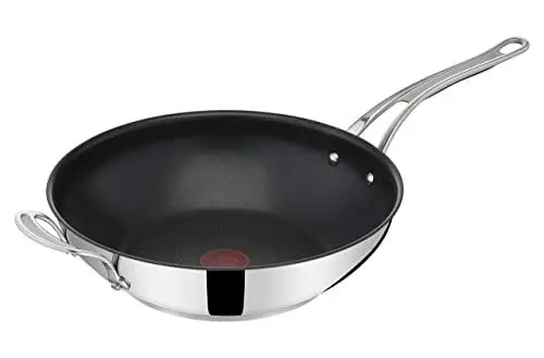 Produktbild: Tefal Jamie Oliver by Cook's Classics Wokpfanne 28 cm, Antihaftversiegelung, Induktionstauglich, Backofenfest, Edelstahl, Genieteter Griff, E3068835