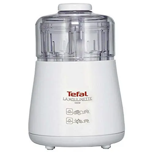 Produktbild: Tefal La Moulinette, Elektrischer Zerkleinerer, 1000 Watt, 500 ml, Kabelverstaufach, 4 Funktionen: Zerkleinern, Mixen, Mischen, Mahlen, DPA130