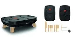 Produktbild: Tefal Gourmet Crêpes-Pfanne, zwei herausnehmbare Platten, Antihaftbeschichtung, einstellbare Temperatur, vielseitig einsetzbar, für Crêpes, Pfannkuchen, Naan, Fjitas, Schöpfkelle