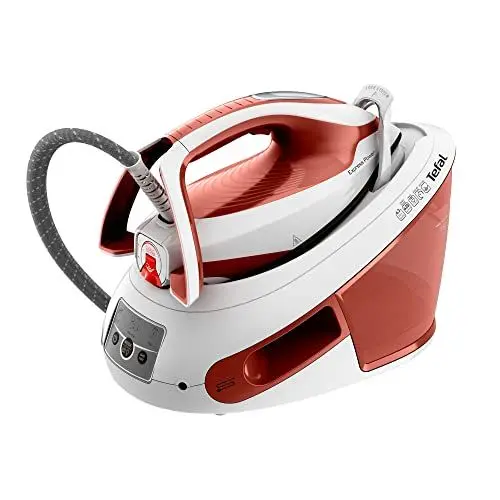 Produktbild: Tefal SV8110 Express Power Dampfbügelstation ,420 g/Minute Dampfstoß ,120 g/Minute kontinuierliche Dampfabgabe ,Smart Temp-Technologie ,Kalk-Kollektor ,XL-Wassertank ,Terrakotta/Weiß