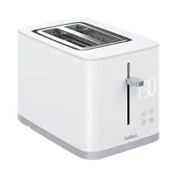 Produktbild: Tefal TT6931 Sense Toaster | 7 Bräunungsstufen | Digitaldisplay | Countdown | Aufwärmen/Auftauen | Krümelschublade | Stopp-Taste | Weiß