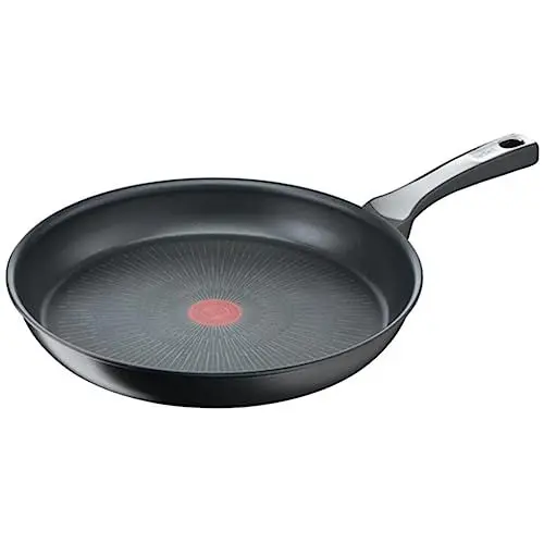 Produktbild: Tefal Unlimited On Bratpfanne 32 cm Induktionspfanne mit kratzfester Titanium Antihaft-Beschichtung, Thermo-Signal bei idealer Brattemperatur, geeignet für alle Herdarten, schwarz, G25908