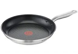 Produktbild: Tefal Virtuoso Bratpfanne E49106 | 28 cm | beschichtet | 10 Jahre Garantie | hochwertiger Premium-Edelstahl| Antihaft-Titanbeschichtung | Temperaturanzeiger Thermo Signal | induktionsgeeignet | Braten