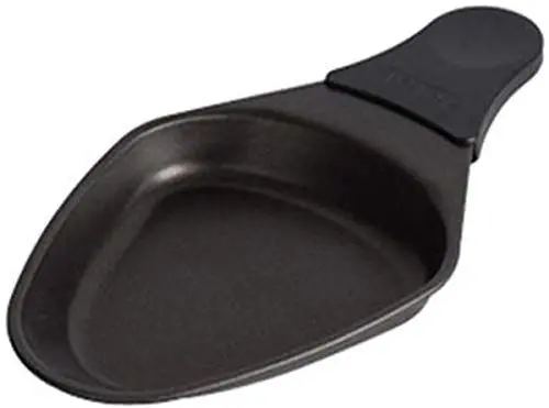 Produktbild: Tefal XA4001 XA400102 Raclette-Zubehör, 2 ovale Schälchen mit Antihaftbeschichtung, Edelstahl, Schwarz