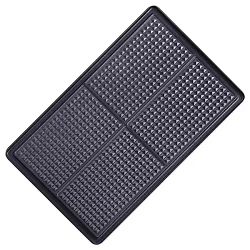 Produktbild: Tefal XA8005 Snack Collection Platte Waffeln/Gaufrettes Nummer 5| passend für Tefal SW85XX Snack Collection | Inklusive Rezeptbuch |praktische Aufbewahrungs-Box | Schwarz