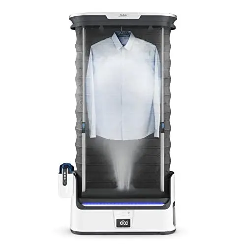 Produktbild: Tefal Care For You vollautomatischer Dampfglätter, entknittert, desinfiziert und entfernt Gerüche, kraftvoller Dampf, sanftes Trocknen, Steamer, platsparendes vertikales Design, weiß, YT3040