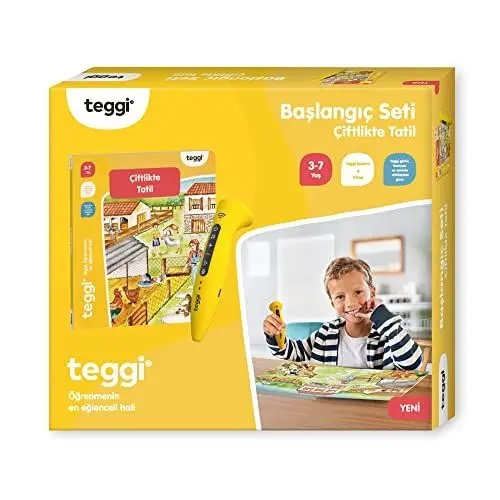 Produktbild: Teggi Starter-Set auf Türkisch - Çiftlikte Tatil - türkisches Buch & Stift - Lernsystem für Kinder ab 3 Jahre, Kinderbuch