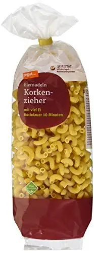 Produktbild: tegut... Eiernudeln Korkenzieher, 1 x 500 g