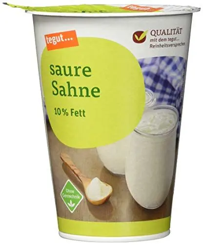 Produktbild: tegut... Saure Sahne 10% Fett, 200g