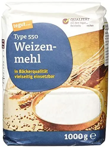 Produktbild: tegut... Weizenmehl Typ 550, 1 x 1kg