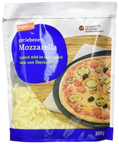 Produktbild: tegut... geriebener Mozzarella, 1 x 200 g (gekühlt)