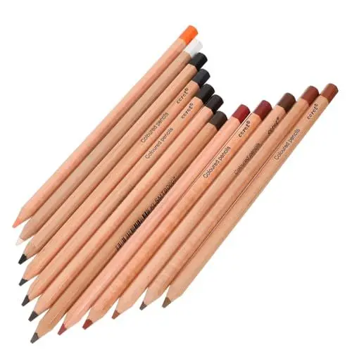 Produktbild: TEHAUX 12 Stück Professionelle Zeichenstifte Buntstifte Für Künstler Und Kreative Köpfe Ideal Für Skizzen Zeichnungen Und Malprojekte Hochwertiges Zeichenzubehör Vielfältigen