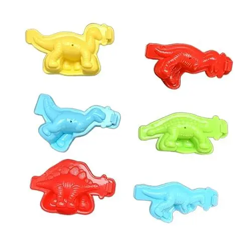 Produktbild: TEHAUX 12stücke Teiliges Dinosaurier Knetset Kreative Plastikformen Für Junge Mädchen Zufällige Farben Und Muster Für Sandkasten Und Gartenaktivitäten
