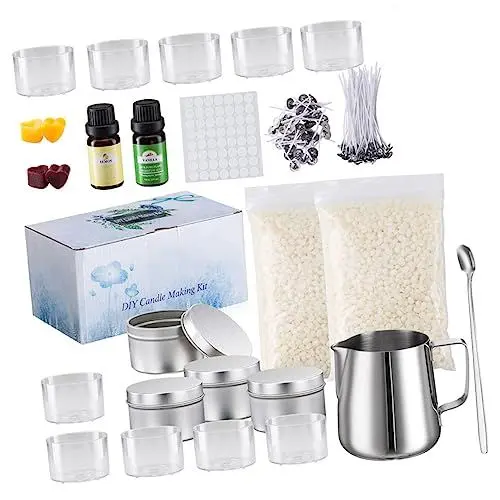 Produktbild: TEHAUX 1 Satz Bausatz für die Kerzenherstellung Weihnachtsaufkleber Kerzen-Starter-Kit kerzengießen starterset kerzenherstellung set die Weihnachtskerze DIY-Kerzenmaterial DIY liefert