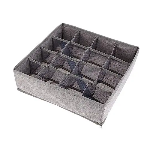 Produktbild: TEHAUX 1 Stück Karton Aufbewahrungskiste Emaille-Tassenglas schreibtisch schublade Aufbewahrungsschubladen Schminktisch Schlafzimmerbedarf Socken Fall BH Kleiderschrank