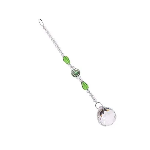 Produktbild: TEHAUX 30mm Kristall Ornament Für Home Office Auto Decor Grün Pendanthome Dekoration