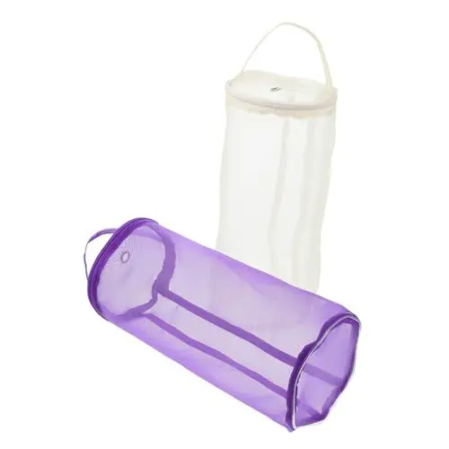 Produktbild: TEHAUX 2stücke Aufbewahrungstasche Für Wollgarnkugeln Strickzubehör Behälter Garn Container Mit Griff Zum Verstauen Von Garnbällen Und Kleinen Handarbeitsutensilien Praktisch Für