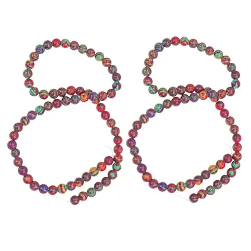 Produktbild: TEHAUX 2 Lose Perlen Aus Malachit Armbänder Stränge Lose Perlen Malachitperlen Für Die Schmuckherstellung Weißer Schmuck Armband Aus Kristallperlen Stein Material Persönlichkeit