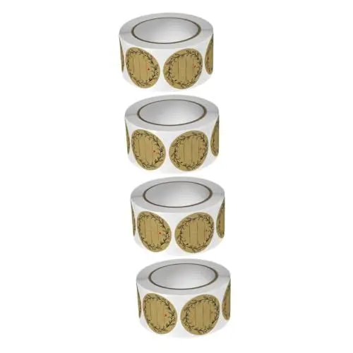 Produktbild: TEHAUX 2 Sätze Selbstklebende Etiketten Für Gebackene Verpackungen Aufkleber Für Einmachgläser Aufkleber Für Einmachgläser Etiketten Für Marmeladengläser 2 Rollen * 2