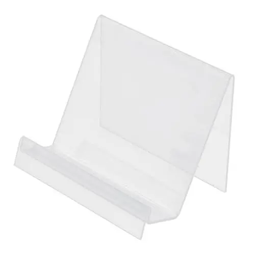 Produktbild: TEHAUX 2st Transparentes Bücherregal Regal Für Musikalben Klare Bücherregale Buchhalter Tablet-autohalterung Desktop-staffelei Durchsichtiger Zeitschriftenhalter Handyhalter Acryl Einfach