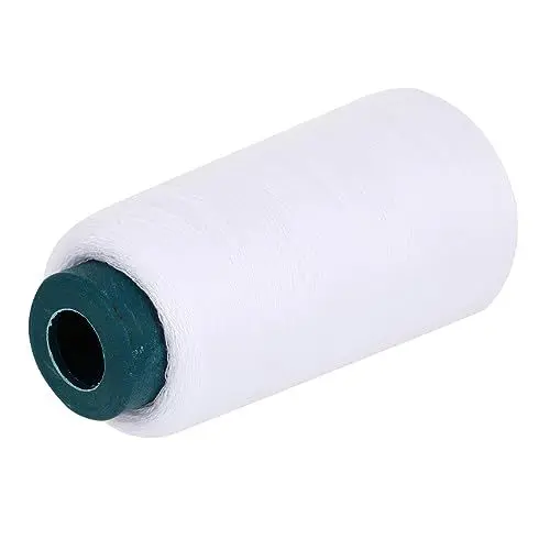 Produktbild: TEHAUX Bleached Yards Polyester Nähgarn Für Nähmaschinen Hochfeste Reißfeste Spule Weiß Für Patchwork Kleidung Und Heimtextilien Für Verschiedene Nähprojekte