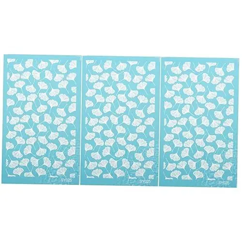 Produktbild: TEHAUX 3 Blätter Siebdruck-Vorlage Mesh-Sieb-Schablone Siebdruckvorlagen DIY-Material handwerkskunst stencil paper Siebdruckschablone für DIY handgefertigte Ton-Bastelschablone Polyester