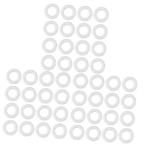 Produktbild: TEHAUX 3 Sätze DIY Kreisförmiger Ring The Hallow Halllowen Circut Verkleidung Malerzubehör Kreisrahmen Fester Schaumstoffring DIY-Accessoire Für Kinder Kreisringmodell Weiß 50 Stück * 3