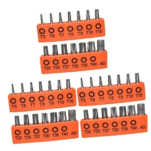 Produktbild: TEHAUX 3 Sets Sicherheits-schraubendreher-bits Set Bits Für Steckschlüsseleinsätze Bohrmaschinen Und Elektrowerkzeuge T20 T10 T15 T25