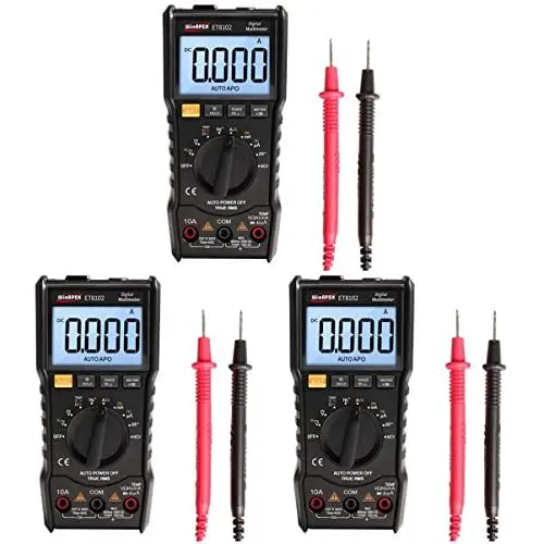 Produktbild: TEHAUX 3 Stk Multifunktions-multimeter Elektrischer Tester Voltmeter Multimeter Heim-multimeter Mess-multimeter Haushaltsgeräte Stromprüfgerät Komplett Automatisch Messing Messinstrument