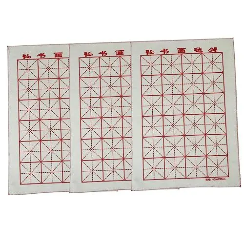 Produktbild: TEHAUX Tragbare Kalligraphie-filzmatten (50 X 70 Cm 3er-pack) Ideal Zum Schreiben Zeichnen Und Malen