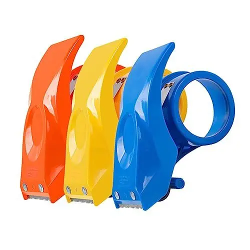 Produktbild: TEHAUX 3st Bandversiegelung Abdeckband Washi-tape Beweglicher Klebebandabroller Dichtungsband Klebeband, Strapazierfähig Automatischer Bandspender Mailing Plastik Schwer Messer Büro