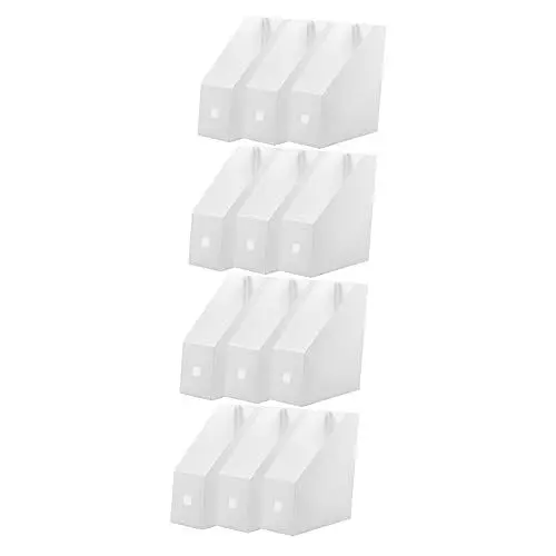 Produktbild: TEHAUX 4 Sätze Aktenregal Magazin Veranstalter Zeitungsständer Dateispeicherhalter Book Shelves Bücherstützen Ibl Box Aktenlagerregal Organizer Für Den Schreibtisch Plastik 3 Stück * 4