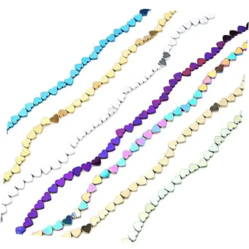Produktbild: TEHAUX Perle Zur Schmuckherstellung 6 Mm Hohle Herzperlen Bastelperlen Für Armband-halsketten-dekorationen