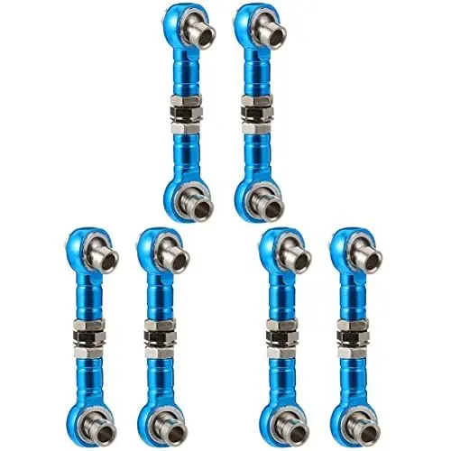 Produktbild: TEHAUX 6stücke Verstellbare Rc Zugstange Für Langlebige Verbindung Für Rc Und Trucks Kugelkopf Ersetzen Defekter Lenkstangen
