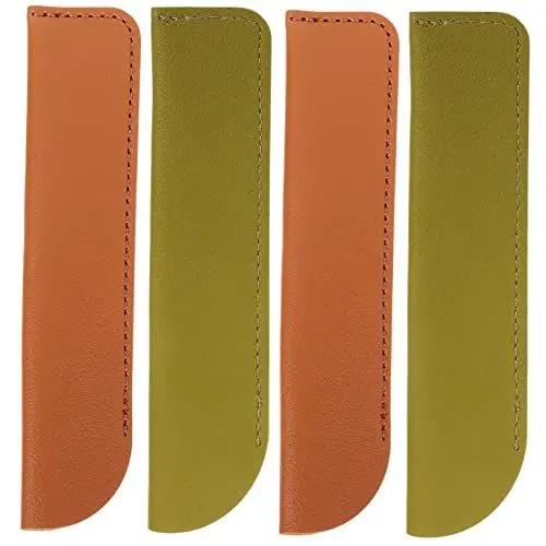 Produktbild: TEHAUX Stiftetui 8 Stk Etui Notebook- Kugelschreiberhülle aus Leder n Stifte Füller Stifthülle aus Leder Füllfederhaltertasche Jahrgang Schutzhülle Bleistift Mäppchen Packsack