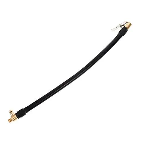 Produktbild: TEHAUX Luftschauchadapter Für Auto Inflator Schlauch Reifen Inflatorschlauch Pumpenverlängerungsschlauch Mit Gummischlauch Flexibler Reifenventilverlängerung Für Aufblasen