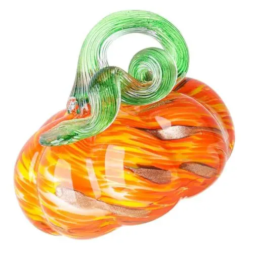 Produktbild: TEHAUX Wohnkultur Kristall-Herbst Halloween-Ornament Desktop-Ornament Kürbis-Statue Kristall-Fake-kürbis Glasfiguren Kürbisfigur Aus Kristall Ernte-kürbis- Requisiten Empfindlich