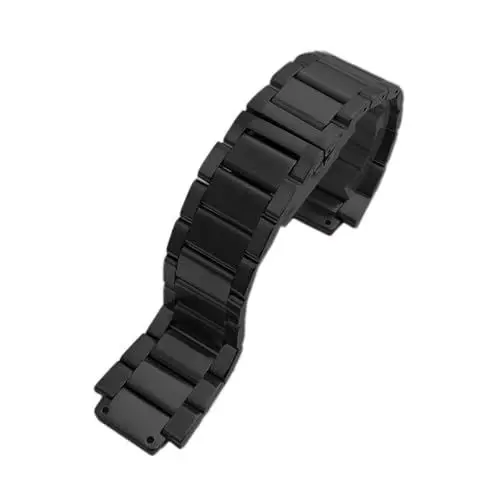 Produktbild: TEHDFG Stahlarmband 13 mm 17 mm 19 mm, kompatibel mit HUBLOT Yubo-Armband, Big Bang Classic Fusion Yubo-Serie, Herren- und Damen-Gürtel aus massivem Feinstahl(Black,17mm)