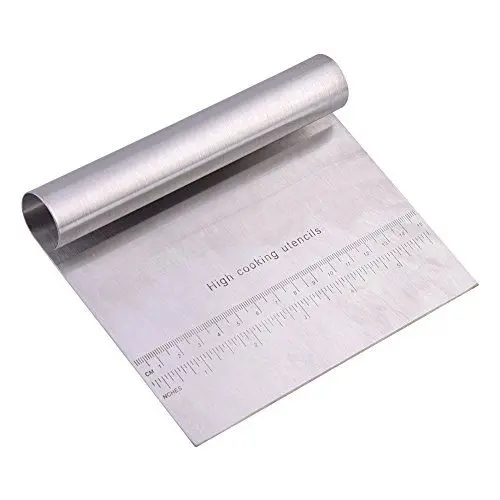 Produktbild: Teigkarte Edelstahl,Tortätter,Torten Spatel,Cake Sper,Teigschaber Edelstahl,Tal chenschaber,Teier,Gebäckmer,Petit Coupe Pate,Teigschaber Metall,Teigschaber Holz Haust Edelstahl Teigschaber Cutter ch