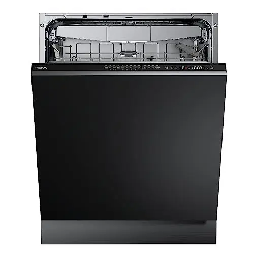 Produktbild: TEKA Einbau-Geschirrspüler, vollintegrierte Spülmaschine, 9 Spülprogramme, LED-Anzeige, Besteckschublade, 15 Maßgedecke – Schlepptürtechnik, B 60 cm, H 91,3 cm