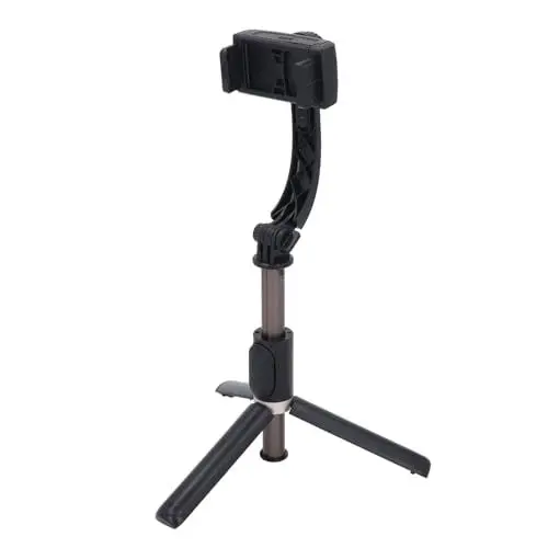 Produktbild: Telefon-Gimbal-Stabilisator, um 360 Grad Drehbarer, Ausziehbarer Smartphone-Gimbal-Stabilisator mit Bluetooth-Fernbedienung, Vlogging-Stabilisator für Android- und IOS-Telefone
